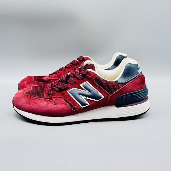 New Balance Shoes Womens 6.5 Burgundy Suede 670 Running Low Top Made UK Sneakers - Picture 3 of 9